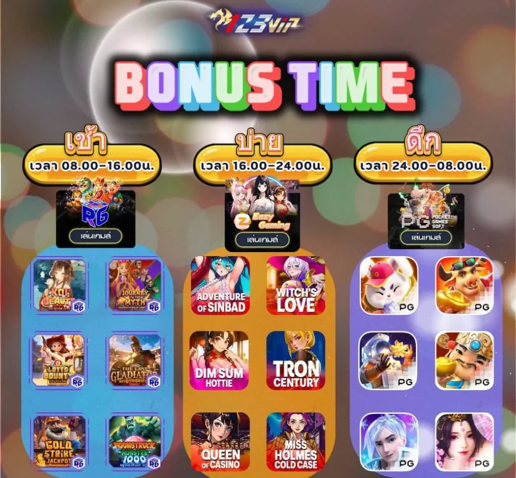 123VIP-bonus time