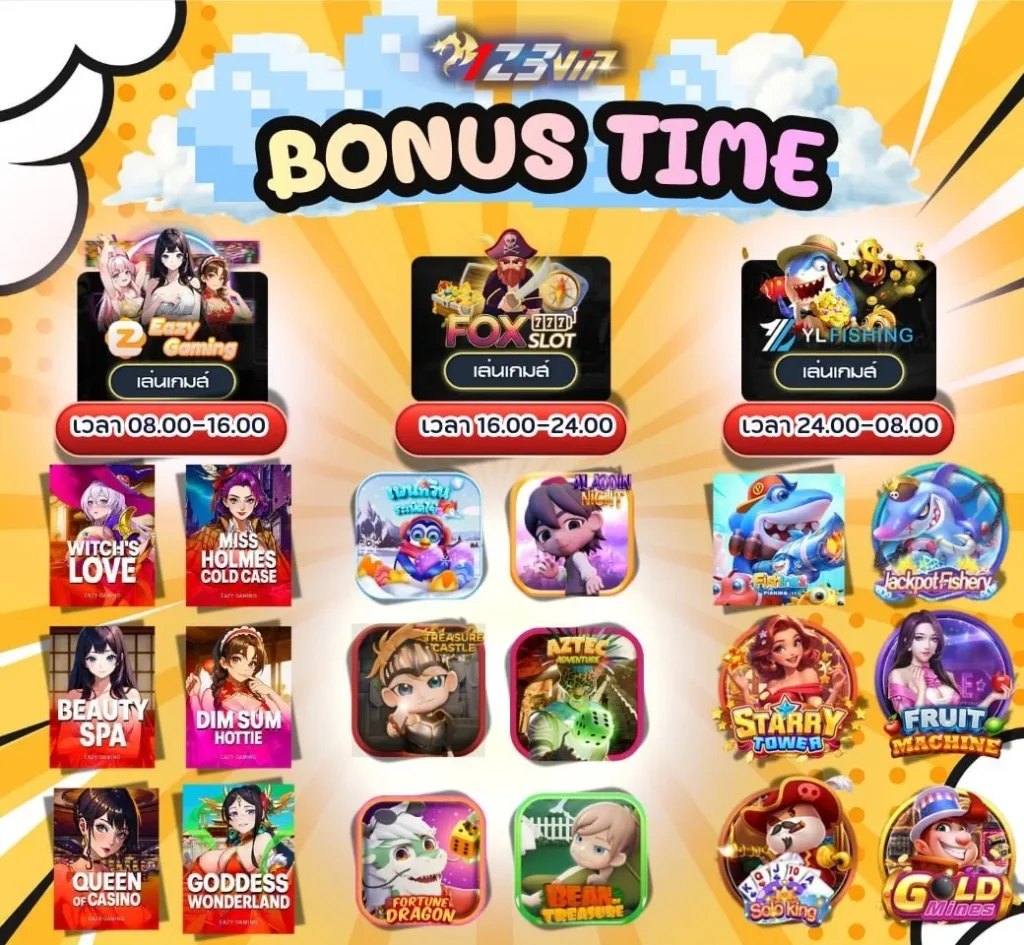 123VIP-bonus time
